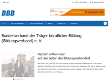 Tablet Screenshot of bildungsverband.info